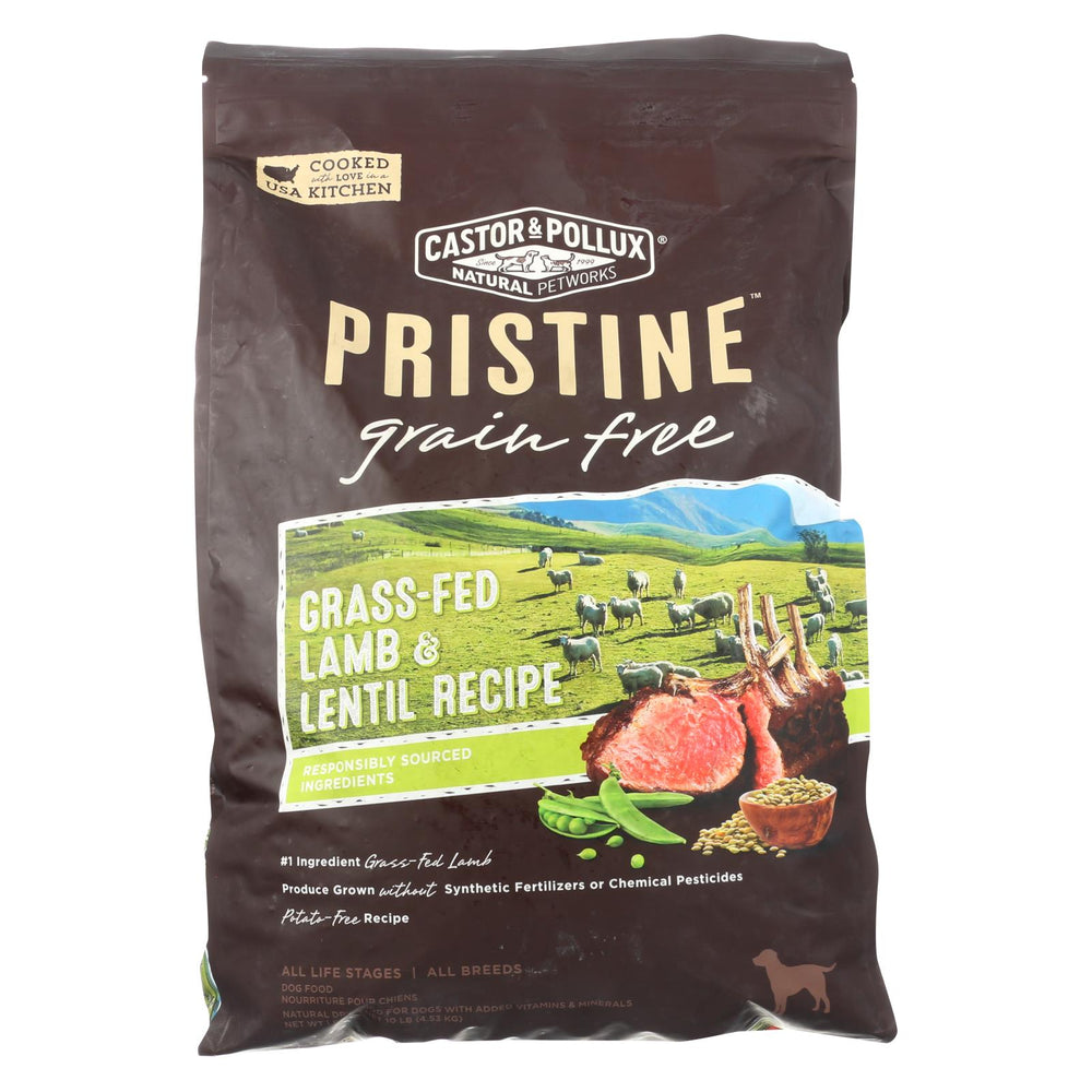 Castor And Pollux - Pristine Grain Free Dry Dog Food - Lamb And Lentil - 10 Lb.