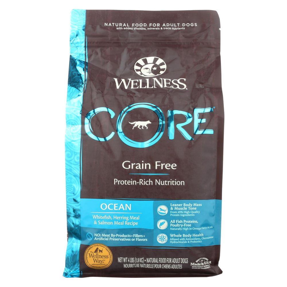 Wellness Pet Products Dog Food - Ocean Formula - Case Of 6 - 4 Lb.