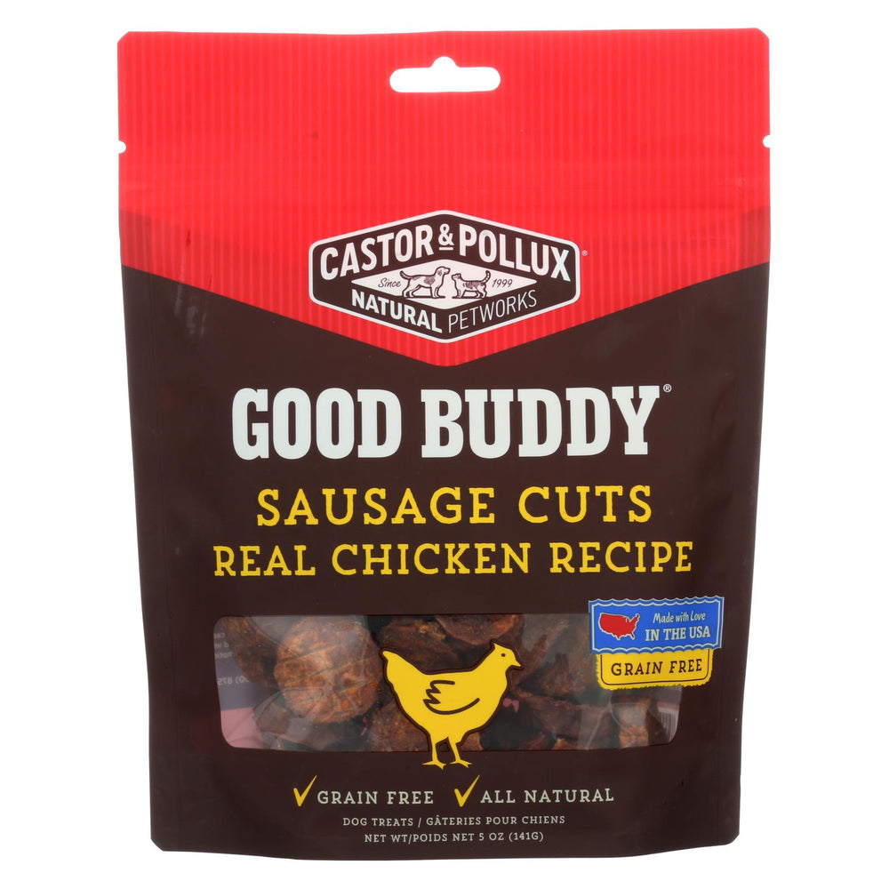 Castor And Pollux - Good Buddy Sausage Cuts - Real Chicken Recipe - Case Of 6 - 5 Oz.